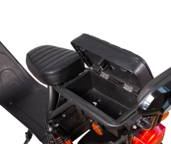 Scuter Electric 2 Persoane, Viteză Limitată 25 km/h – Fără Permis,  Autonomie 45 km, Motor 1500W, Baterie 20Ah, Suspensie Hidraulică, COC Inclus